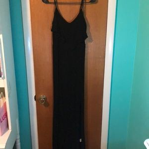 Black maxi dress